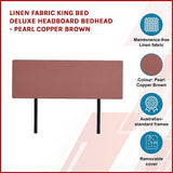 Anglers Reach Panel Bed Head, Pearl Copper Brown King