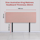 Anglers Reach Panel Bed Head, Pale Pink King