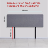 Anglers Reach Panel Bed Head, Slate Ash King