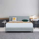 Braemar Bay Curved Bed Head, Stone Grey King