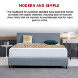Braemar Bay Curved Bed Head, Berlin Blue King