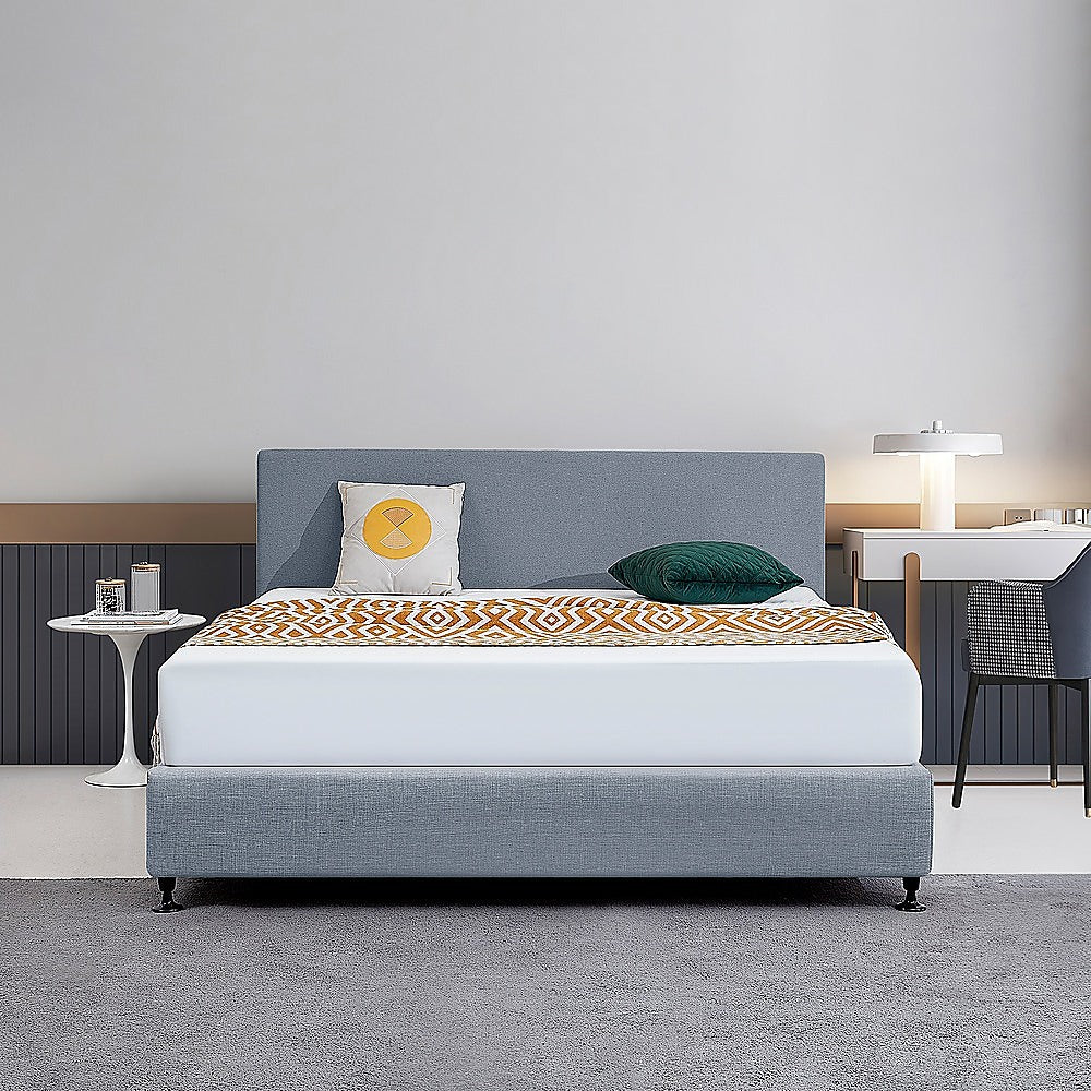 Braemar Bay Curved Bed Head, Berlin Blue King