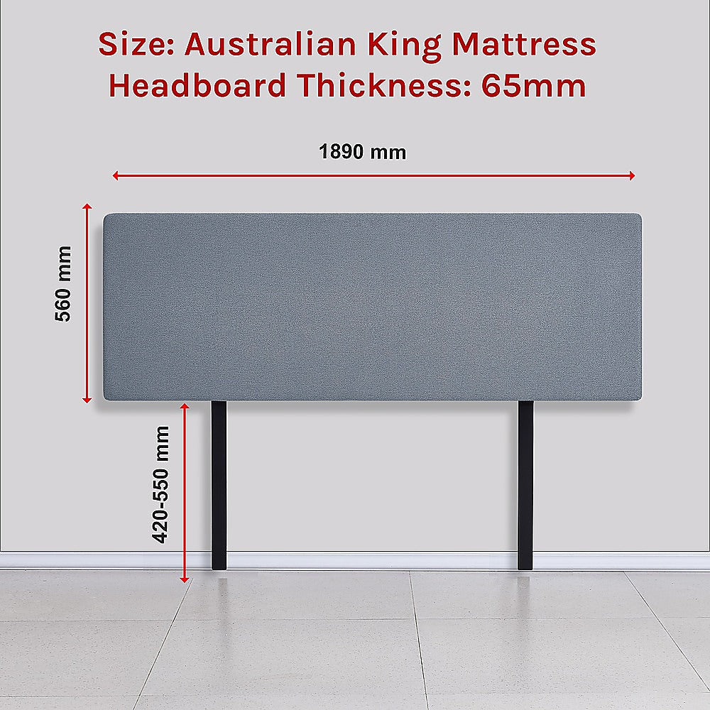 Braemar Bay Curved Bed Head, Berlin Blue King
