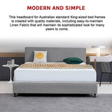 Braemar Bay Curved Bed Head, Night Ash King
