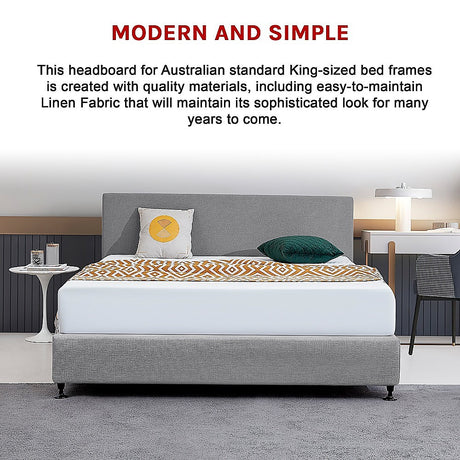 Braemar Bay Curved Bed Head, Night Ash King