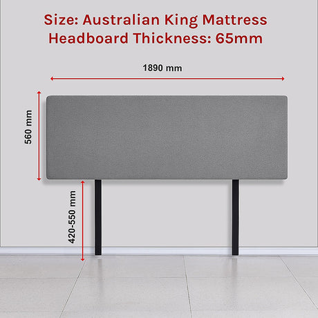 Braemar Bay Curved Bed Head, Night Ash King