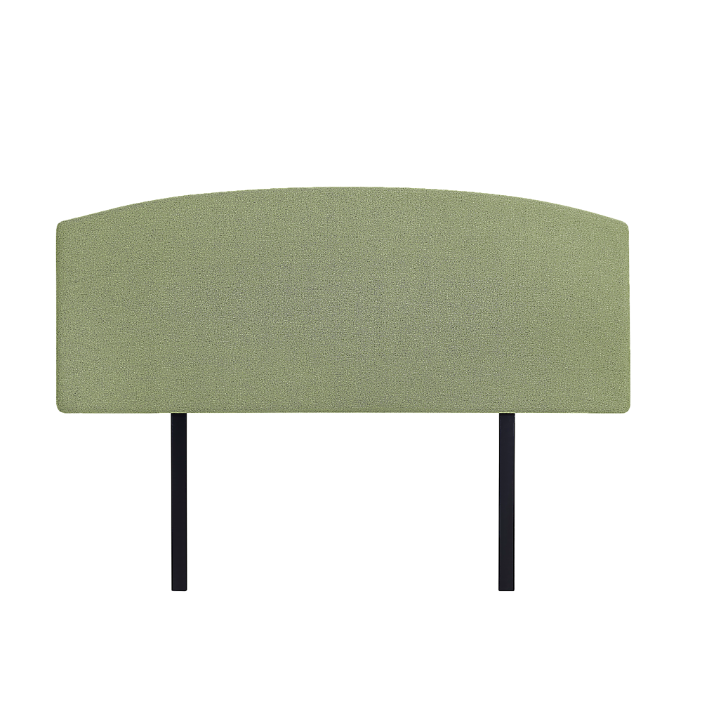 Braemar Bay Curved Bed Head, Olive Green Double