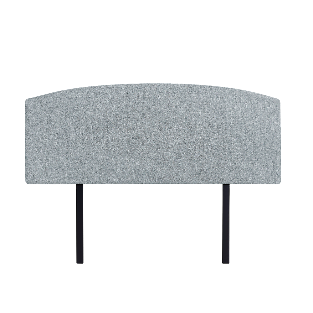 Braemar Bay Curved Bed Head, Stone Grey Double