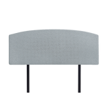 Braemar Bay Curved Bed Head, Stone Grey Double