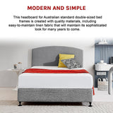 Braemar Bay Curved Bed Head, Night Ash Double