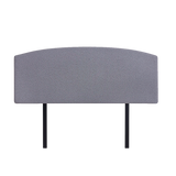 Braemar Bay Curved Bed Head, Slate Ash Queen