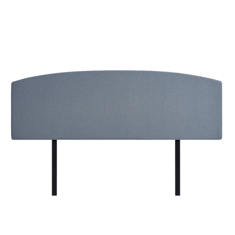 Linen Fabric King Bed Curved Headboard Bedhead - Berlin Blue
