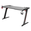 Downer black gaming desk in a home office