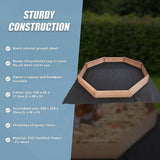 Wooden octagonal sandpit with bench seats