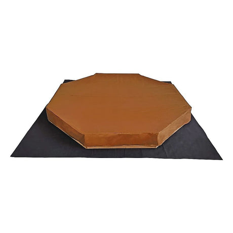 Wooden octagonal sandpit with bench seats