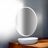 Oval Mirror LED Anti-Fog Illuminated Bathroom Living Room
