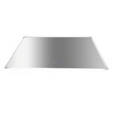 Rectangular Mirror LED Anti-Fog Illuminated Bathroom Living Room - 120x80cm