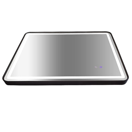 Rectangular Mirror LED Anti-Fog Illuminated Bathroom Living Room - 90x70cm