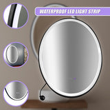 Oval Mirror LED Anti-Fog Illuminated Bathroom Living Room