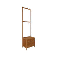 Wallington Wooden Hall Stand with Drawer, Dark Wood