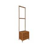 Wallington Wooden Hall Stand with Drawer, Dark Wood