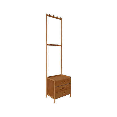 Wallington Wooden Hall Stand with Drawer, Dark Wood