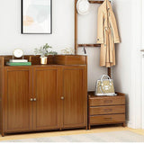 Wallington Wooden Hall Stand with Drawer, Dark Wood