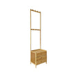 Wallington Wooden Hall Stand with Drawer, Natural Wood