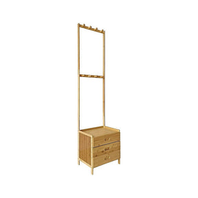 Wallington Wooden Hall Stand with Drawer, Natural Wood