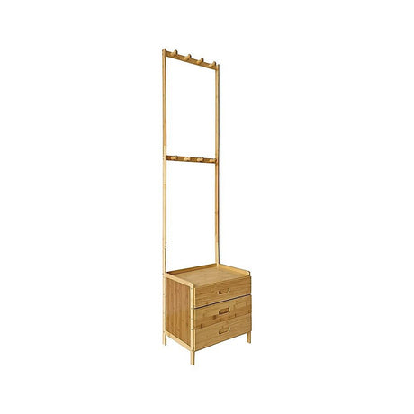Wallington Wooden Hall Stand with Drawer, Natural Wood