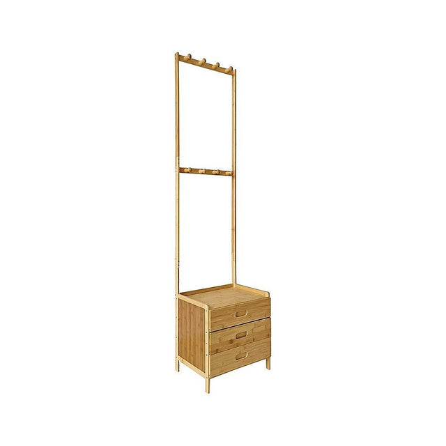 Wallington Wooden Hall Stand with Drawer, Natural Wood