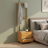 Wallington Wooden Hall Stand with Drawer, Natural Wood