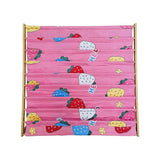 Kids Book Display Bookshelf, 8 Tier Natural and Pink