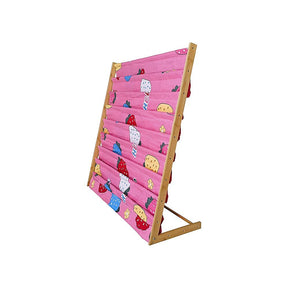 Tintagel natural bamboo 8 layer kids bookshelf with magazine rack