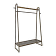 Montefrio slim dark wood bamboo clothes rack