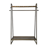 Montefrio Bamboo Clothes Rack, 160 x 100cm, Dark Wood