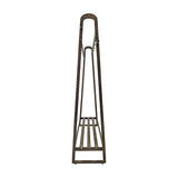 Montefrio Bamboo Clothes Rack, 160 x 100cm, Dark Wood