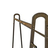 Montefrio Bamboo Clothes Rack, 160 x 100cm, Dark Wood