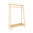 Montefrio slim natural wood bamboo clothes rack