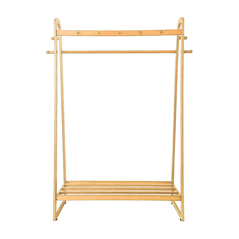 Montefrio Bamboo Clothes Rack, 160 x 100cm, Natural Wood