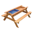 Sand and water wooden picnic table for kids