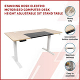 Electric Motorised Height Adjustable Sit-Stand Desk Dual Motor — Allure Home Collections