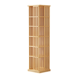 Mile End 6 Tier Rotating Bookshelf, Natural
