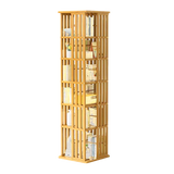 Mile End 6 Tier Rotating Bookshelf, Natural