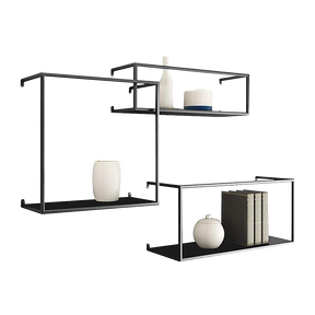 Millswood Floating Wall Shelf, Black