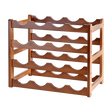 Bamboo Wine Rack Stackable Countertop 16 Bottle Natural view 1