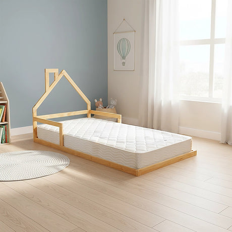 Maiori Single Bed Frame, Natural