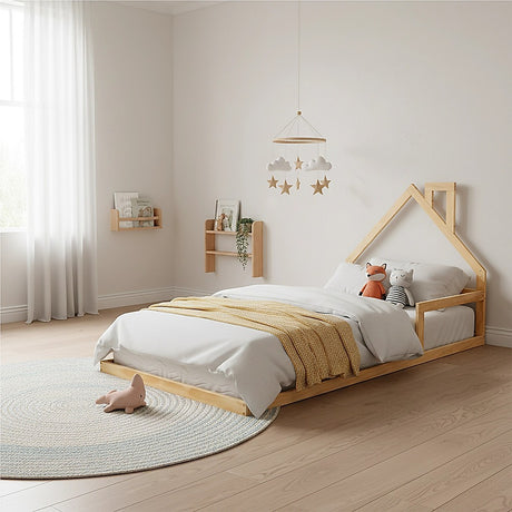 Maiori Single Bed Frame, Natural