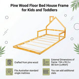 Maiori Single Bed Frame, Natural