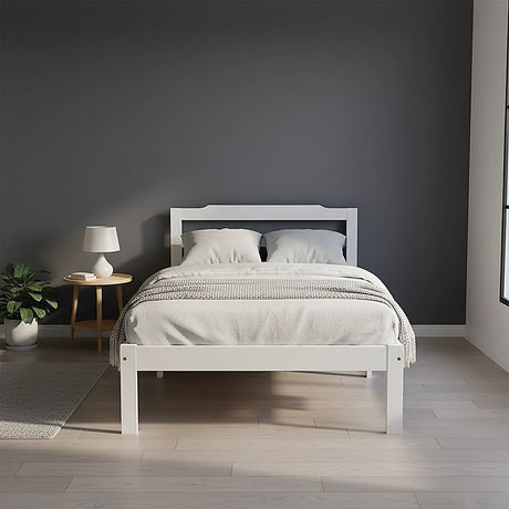 Vietri Single Bed Frame, Natural
